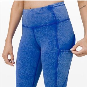✨NWT✨ Lululemon Fast and Free Leggings-Blue